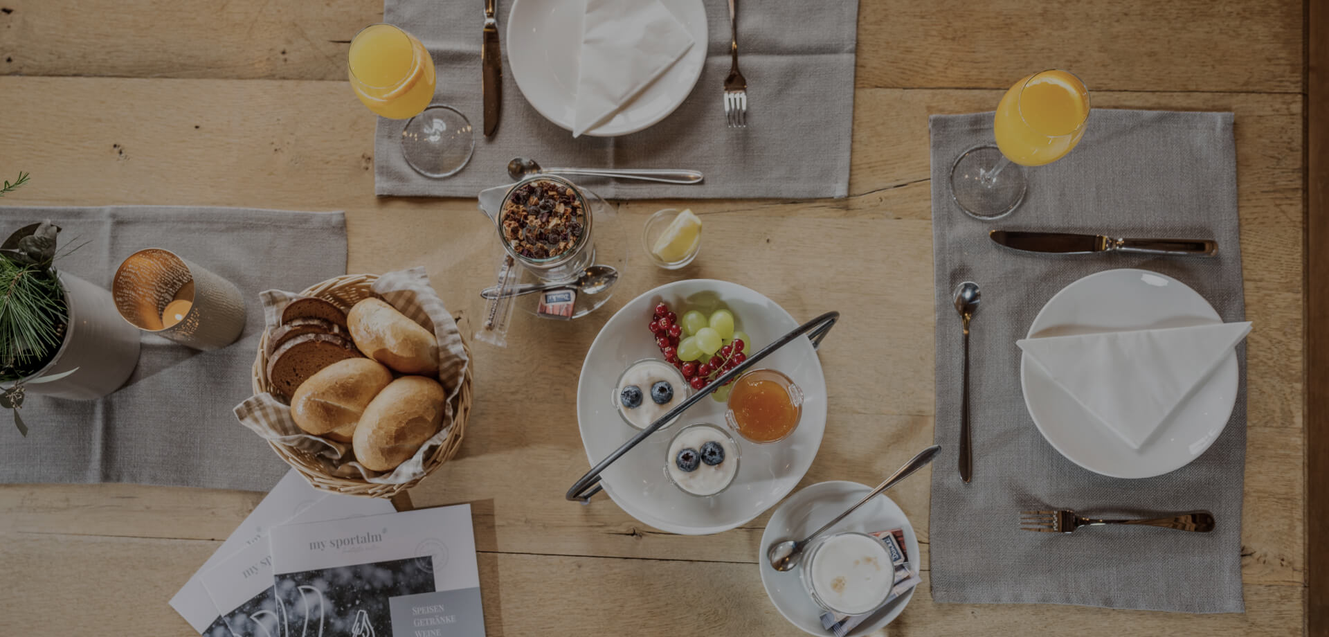 Frühstücken auf der Skihütte im Skigebiet Radstadt-Altenmarkt